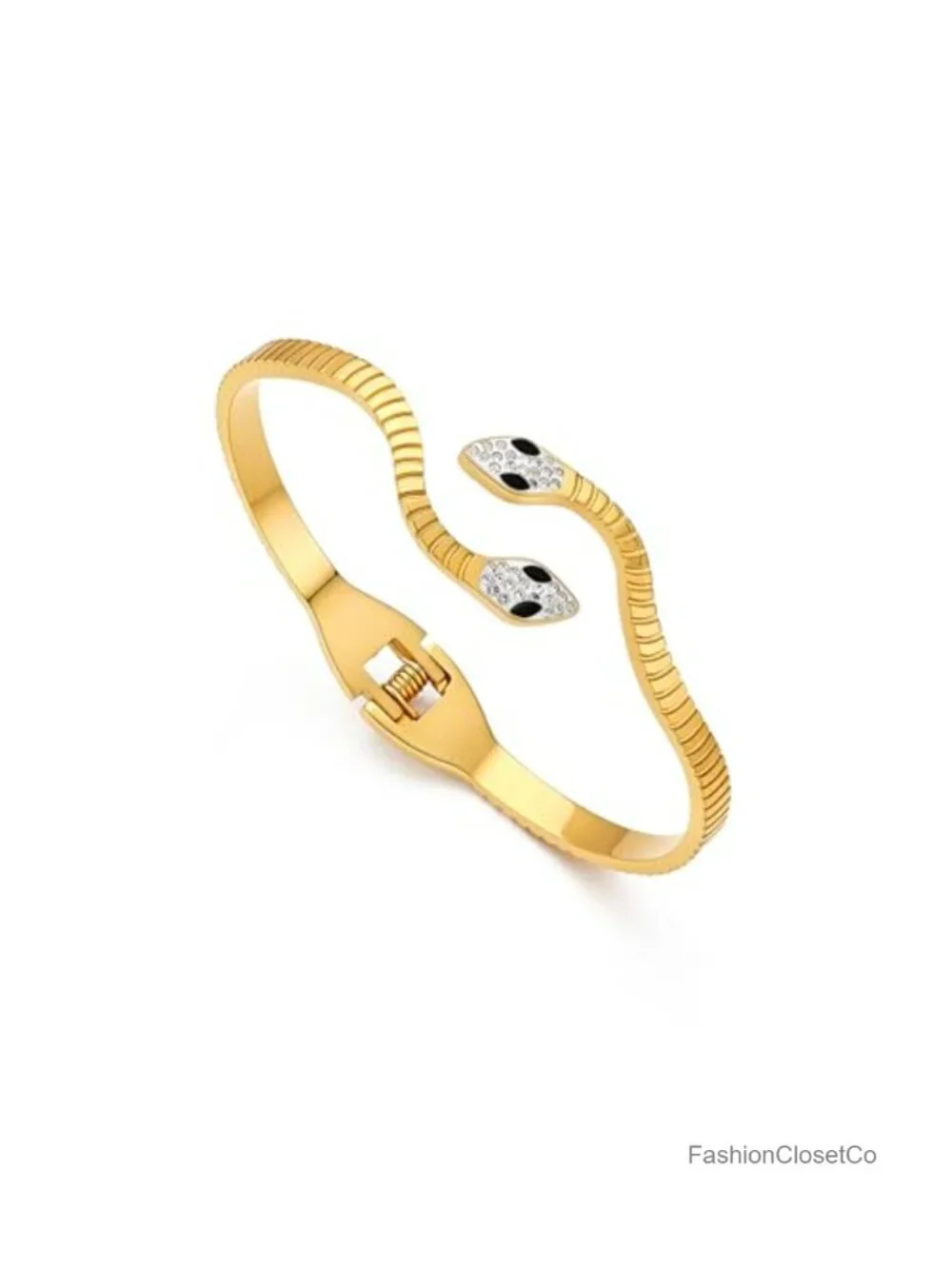 Adjustable Silver Plated Snake Bracelet - Lightweight Brass Snake Chain Jewelry